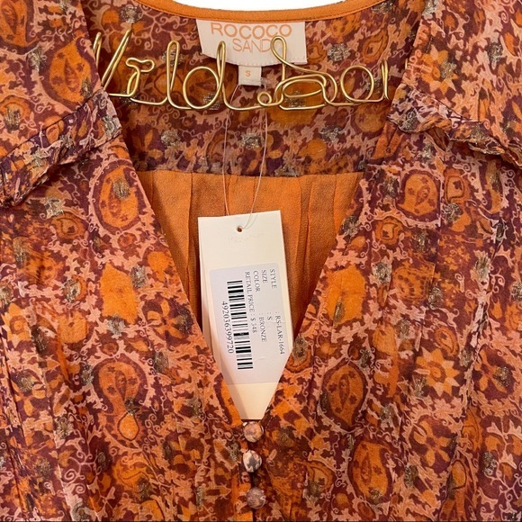 ROCOCO SAND Lar Mini Dress in Bronze - Small - Picture 8 of 9